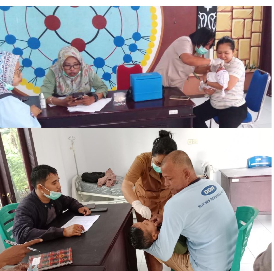 Vaksinasi Polio Putaran Kedua Kembali Digelar di Desa Hunuth